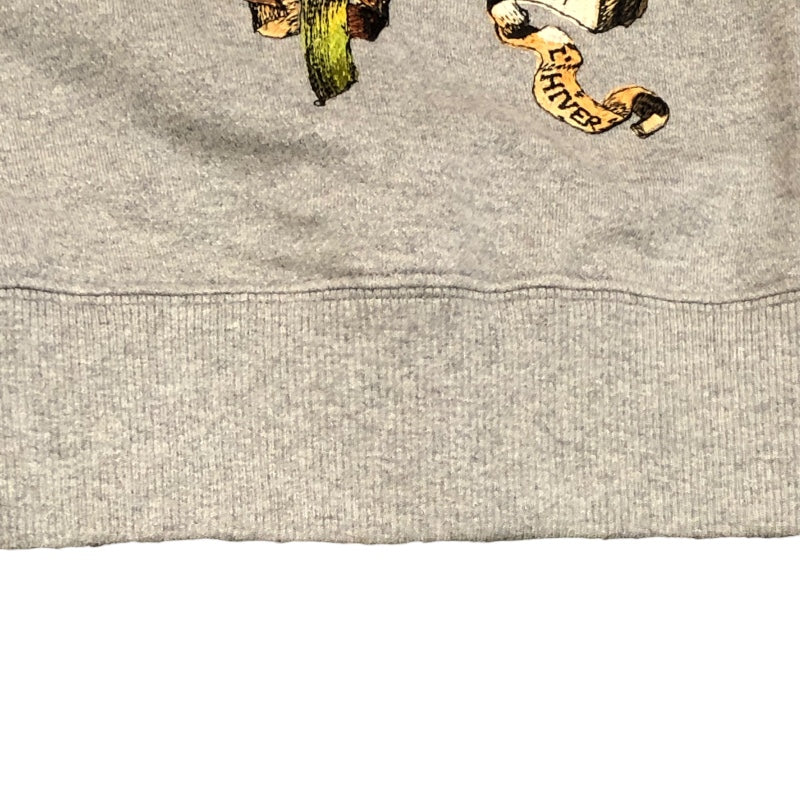 クリスチャン・ディオール Christian Dior フラワーロゴ半袖スウェットシャツ 113S05A4013 グレー コットン コットン レディース 半袖Ｔシャツ