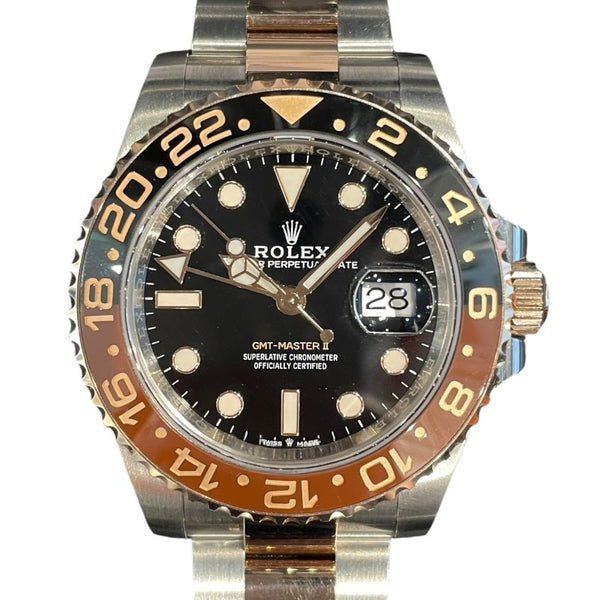 ロレックス ROLEX GMTマスター2 126710CHNR SS/YG メンズ 腕時計