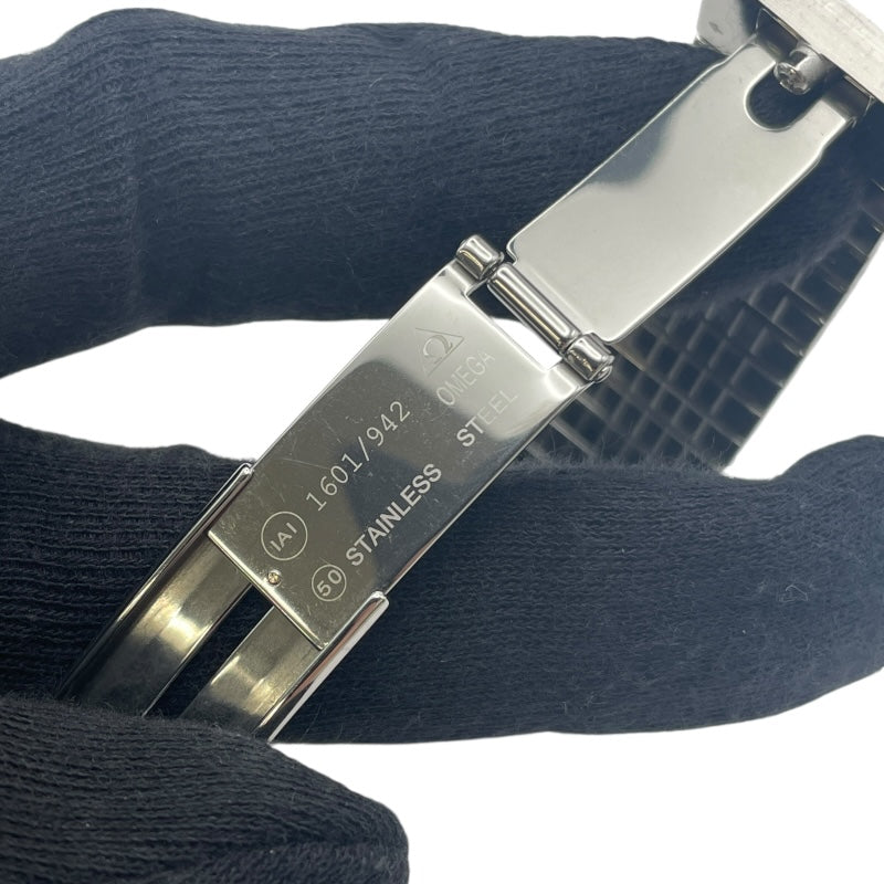 オメガ OMEGA デビル コーアクシャル GMT 4533.41 グレー SS メンズ 腕時計
