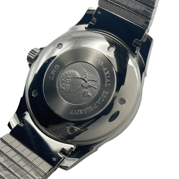 オメガ OMEGA デビル コーアクシャル GMT 4533.41 グレー SS メンズ 腕時計