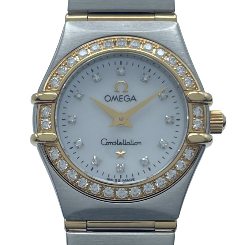 オメガ OMEGA コンステレーション ミニ ホワイトシェル 1367.70 ホワイトシェル K18/SS レディース 腕時計