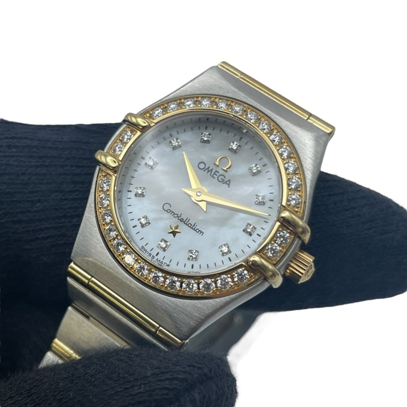 オメガ OMEGA コンステレーション ミニ ホワイトシェル 1367.70 ホワイトシェル K18/SS レディース 腕時計