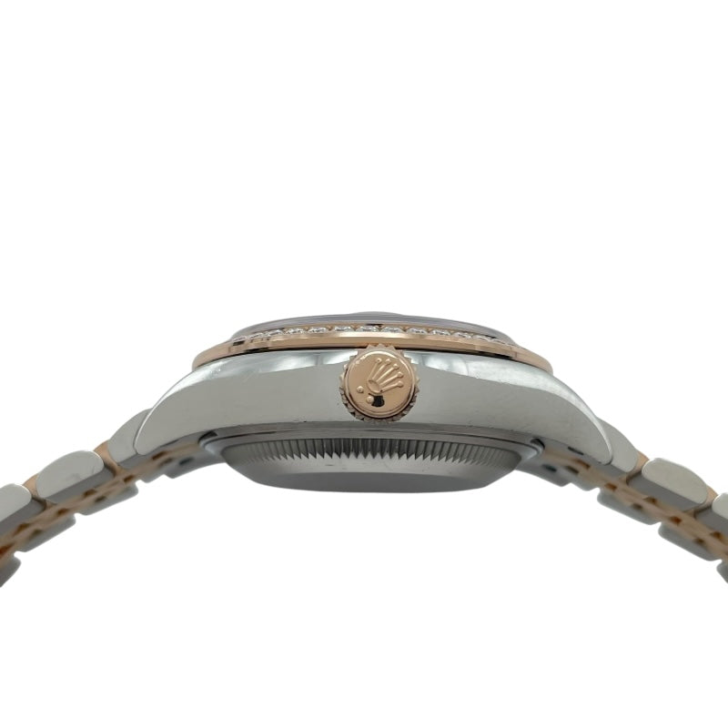 ロレックス ROLEX デイトジャスト28 オーベルジーヌ 279381RBR オーベルジーヌ PG/SS レディース 腕時計