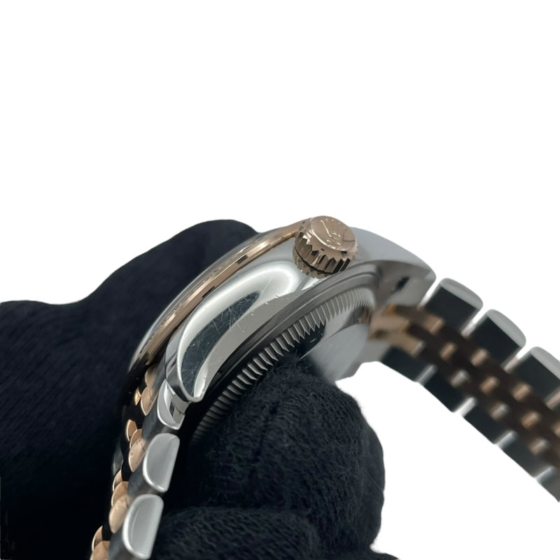 ロレックス ROLEX デイトジャスト28 オーベルジーヌ 279381RBR オーベルジーヌ PG/SS レディース 腕時計