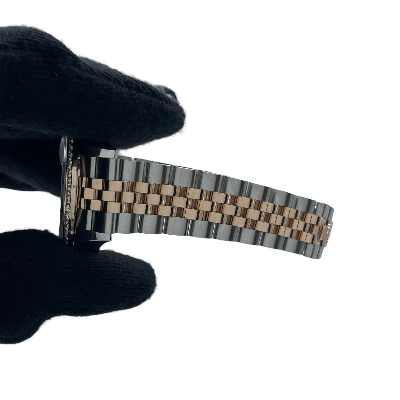 ロレックス ROLEX デイトジャスト28 オーベルジーヌ 279381RBR オーベルジーヌ PG/SS レディース 腕時計
