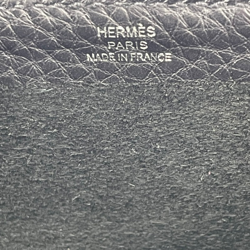 エルメス HERMES カバヴェルティージュ24 U刻 ブラック SV金具 トゴ メンズ クラッチバッグ
