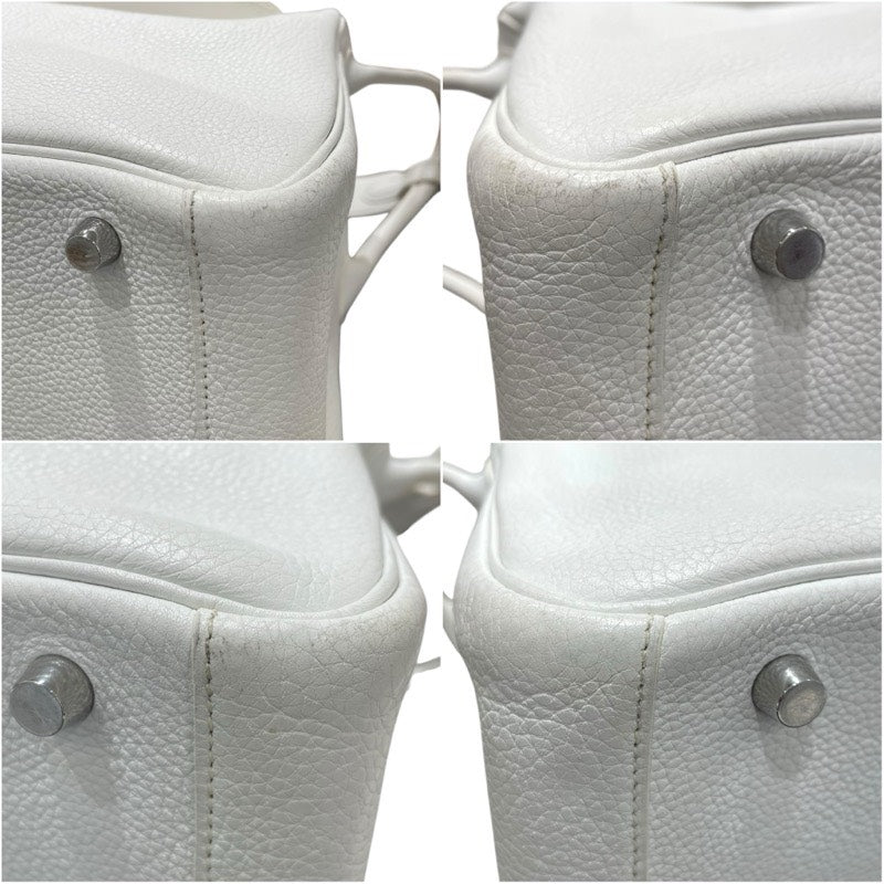 エルメス HERMES リンディ30 □K刻 ホワイト/シルバー金具 トリヨン レディース ショルダーバッグ