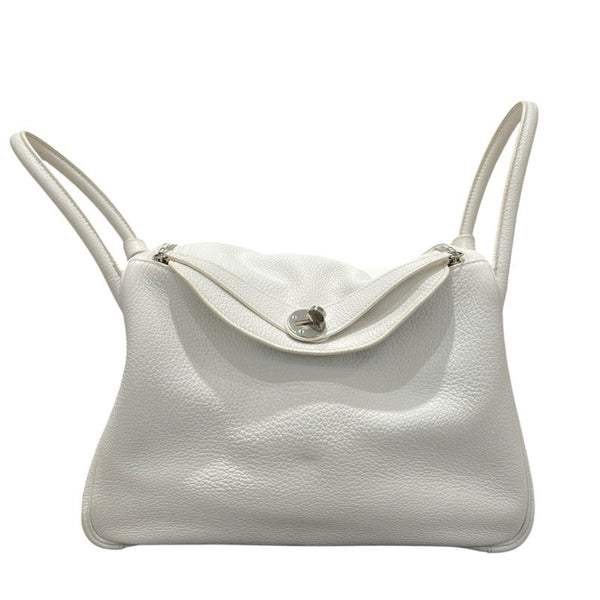 エルメス HERMES リンディ30 □K刻 ホワイト/シルバー金具 トリヨン レディース ショルダーバッグ