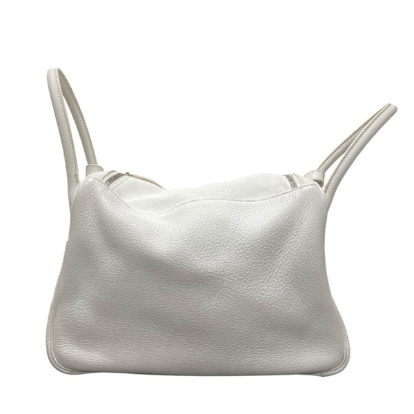 エルメス HERMES リンディ30 □K刻 ホワイト/シルバー金具 トリヨン レディース ショルダーバッグ