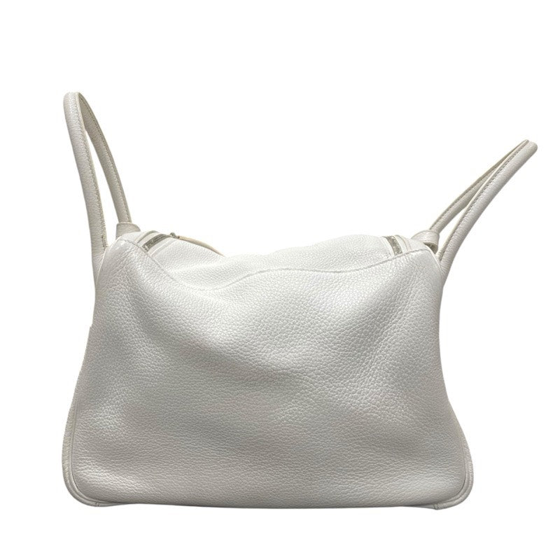 エルメス HERMES リンディ30 □K刻 ホワイト/シルバー金具 トリヨン レディース ショルダーバッグ