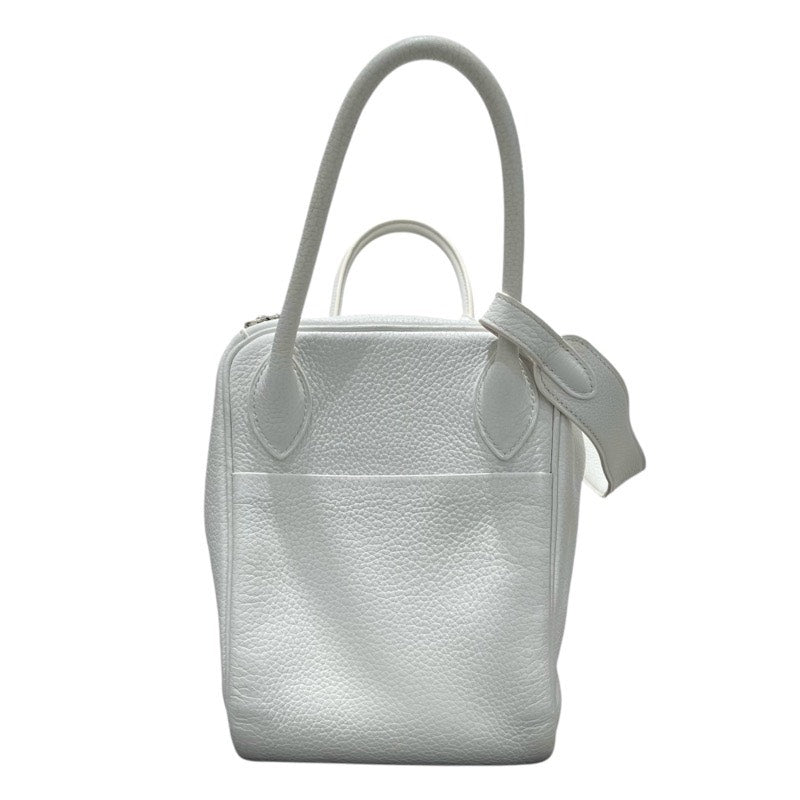 エルメス HERMES リンディ30 □K刻 ホワイト/シルバー金具 トリヨン レディース ショルダーバッグ