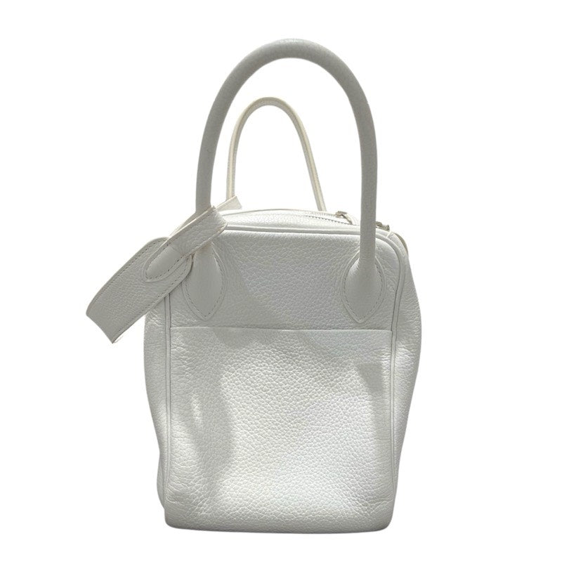 エルメス HERMES リンディ30 □K刻 ホワイト/シルバー金具 トリヨン レディース ショルダーバッグ