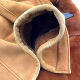 ロエベ LOEWE ムートンファーコート ブラウン レザー レディース その他アウター