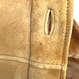 ロエベ LOEWE ムートンファーコート ブラウン レザー レディース その他アウター