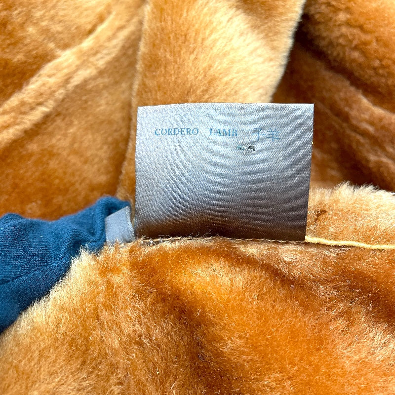 ロエベ LOEWE ムートンファーコート ブラウン レザー レディース その他アウター