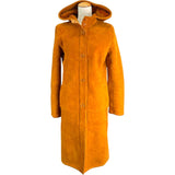 ロエベ LOEWE ムートンファーコート ブラウン レザー レディース その他アウター