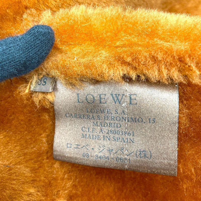 ロエベ LOEWE ムートンファーコート ブラウン レザー レディース その他アウター