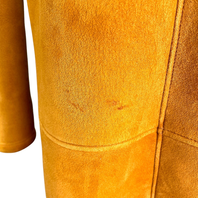 ロエベ LOEWE ムートンファーコート ブラウン レザー レディース その他アウター