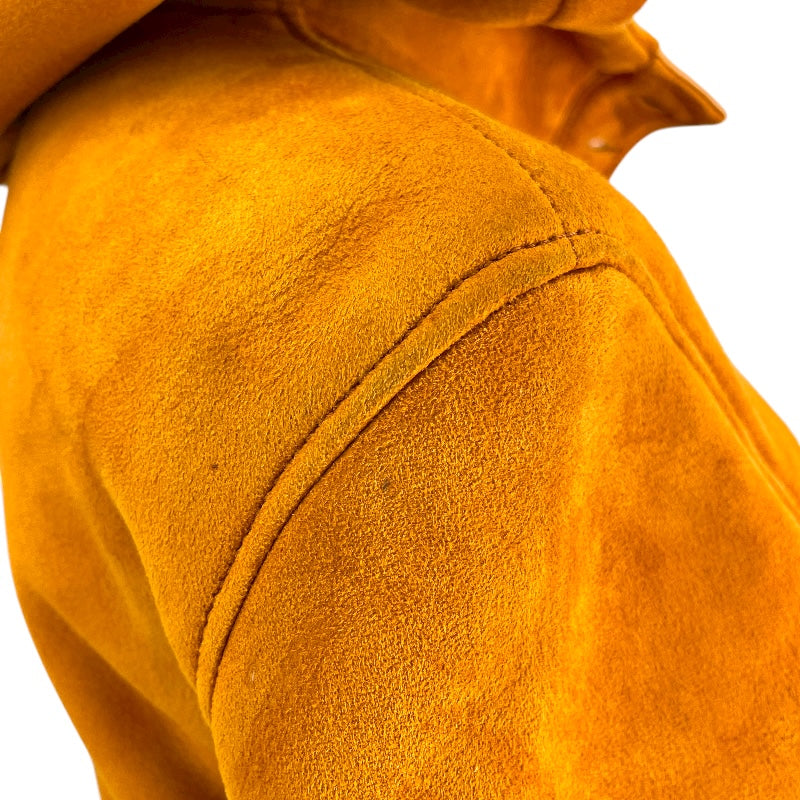 ロエベ LOEWE ムートンファーコート ブラウン レザー レディース その他アウター