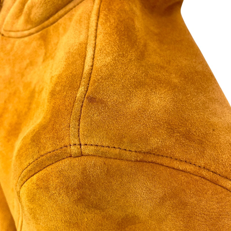 ロエベ LOEWE ムートンファーコート ブラウン レザー レディース その他アウター