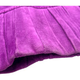 ロエベ LOEWE スエードレザースカート パープル レザー レディース スカート