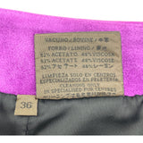 ロエベ LOEWE スエードレザースカート パープル レザー レディース スカート