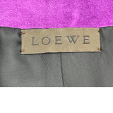 ロエベ LOEWE スエードレザースカート パープル レザー レディース スカート