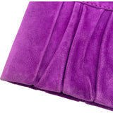 ロエベ LOEWE スエードレザースカート パープル レザー レディース スカート