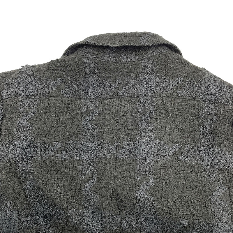 シャネル CHANEL リボン装飾ツイードコート P26886V17322 ブラック ウール レディース ダッフルコート