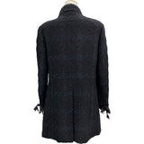 シャネル CHANEL リボン装飾ツイードコート P26886V17322 ブラック ウール レディース ダッフルコート