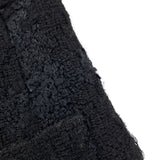 シャネル CHANEL リボン装飾ツイードコート P26886V17322 ブラック ウール レディース ダッフルコート