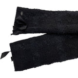 シャネル CHANEL リボン装飾ツイードコート P26886V17322 ブラック ウール レディース ダッフルコート