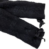 シャネル CHANEL リボン装飾ツイードコート P26886V17322 ブラック ウール レディース ダッフルコート