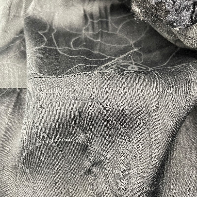 シャネル CHANEL リボン装飾ツイードコート P26886V17322 ブラック ウール レディース ダッフルコート