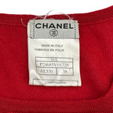 シャネル CHANEL カシミヤショートスリーブニットセーター P24683 レッド カシミヤ レディース セーター