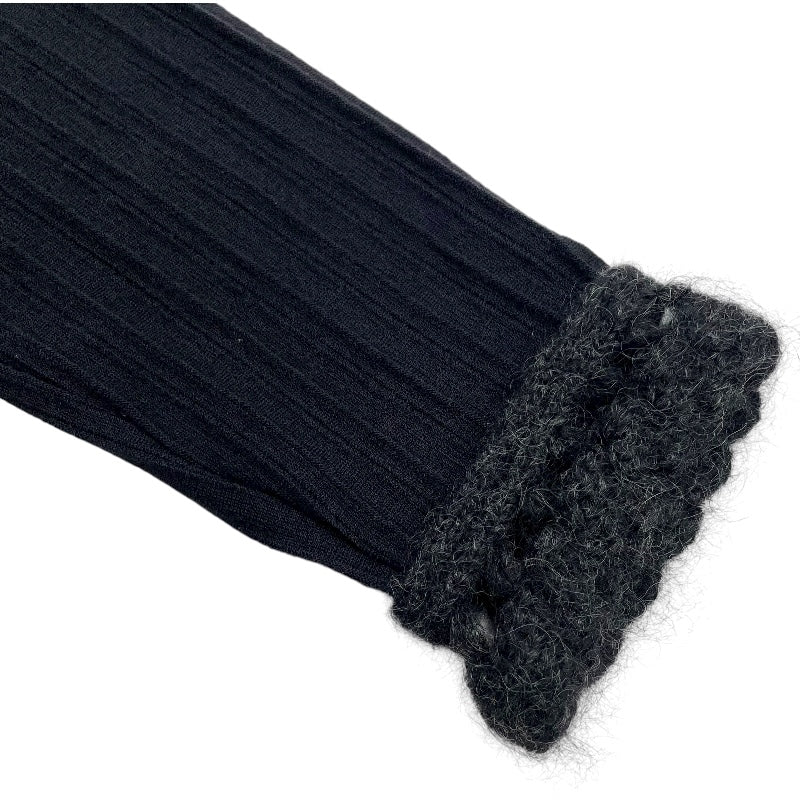 シャネル CHANEL ノーカラーニットカーディガン P39212 ブラック ウール レディース カーディガン