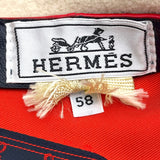 エルメス HERMES サントノーレセリエボタン ベレー帽 ホワイト ウール レディース その他ファッション雑貨