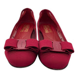 サルヴァトーレ・フェラガモ Salvatore Ferragamo ヴァラリボンドメッシュパンプス レッド レディース パンプス