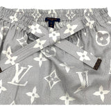 ルイ・ヴィトン LOUIS VUITTON マヒナモノグラムフレアスカート FOSK05RV6 グレー シルク レディース ロングスカート