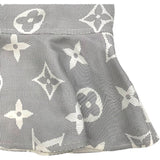 ルイ・ヴィトン LOUIS VUITTON マヒナモノグラムフレアスカート FOSK05RV6 グレー シルク レディース ロングスカート