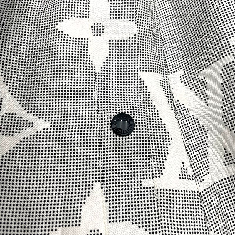 ルイ・ヴィトン LOUIS VUITTON マヒナモノグラムフレアスカート FOSK05RV6 グレー シルク レディース ロングスカート