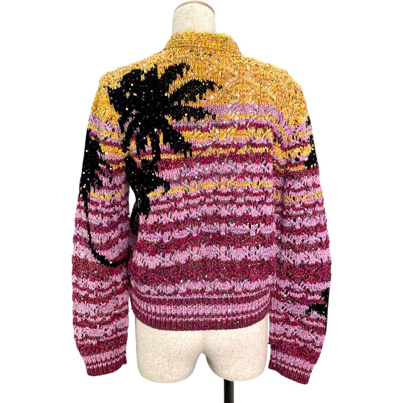 シャネル CHANEL ココマークボタンニットカーディガン P76455 ピンク ポリエステル レディース カーディガン