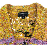 シャネル CHANEL ココマークボタンニットカーディガン P76455 ピンク ポリエステル レディース カーディガン