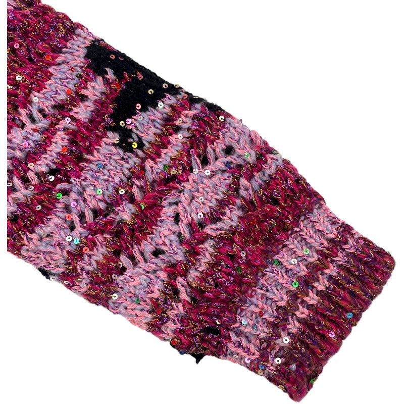 シャネル CHANEL ココマークボタンニットカーディガン P76455 ピンク ポリエステル レディース カーディガン