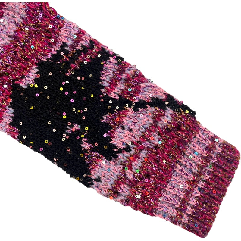 シャネル CHANEL ココマークボタンニットカーディガン P76455 ピンク ポリエステル レディース カーディガン