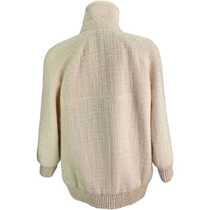 シャネル CHANEL ココマークボタンツイードジャケット ホワイト ツイード レディース その他アウター