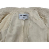 シャネル CHANEL ココマークボタンツイードジャケット ホワイト ツイード レディース その他アウター