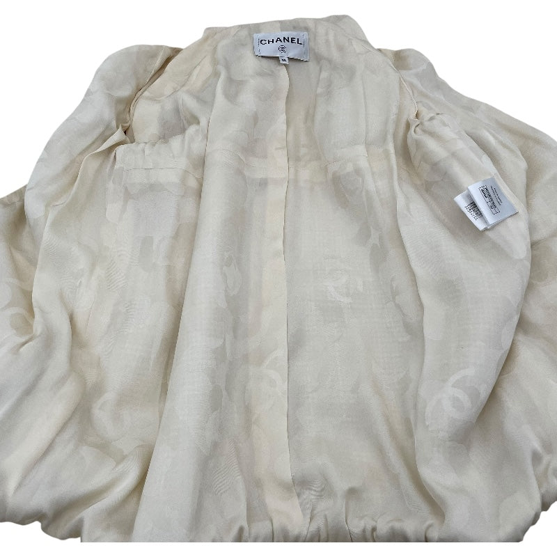 シャネル CHANEL ココマークボタンツイードジャケット ホワイト ツイード レディース その他アウター