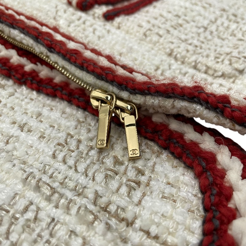 シャネル CHANEL セーラーカラーツイードジャケット ホワイト ツイード レディース その他アウター