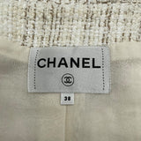 シャネル CHANEL セーラーカラーツイードジャケット ホワイト ツイード レディース その他アウター